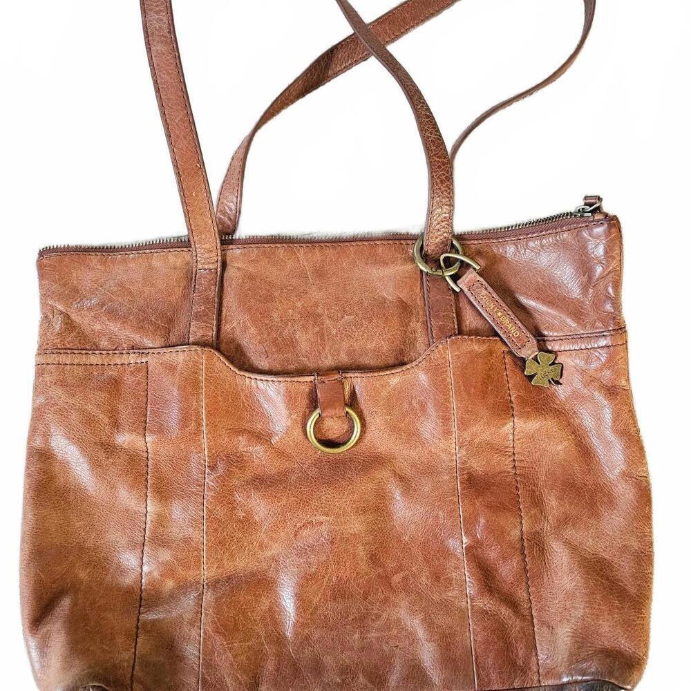 Lucky Brand Brown Leather Shoulder Tote Bag
